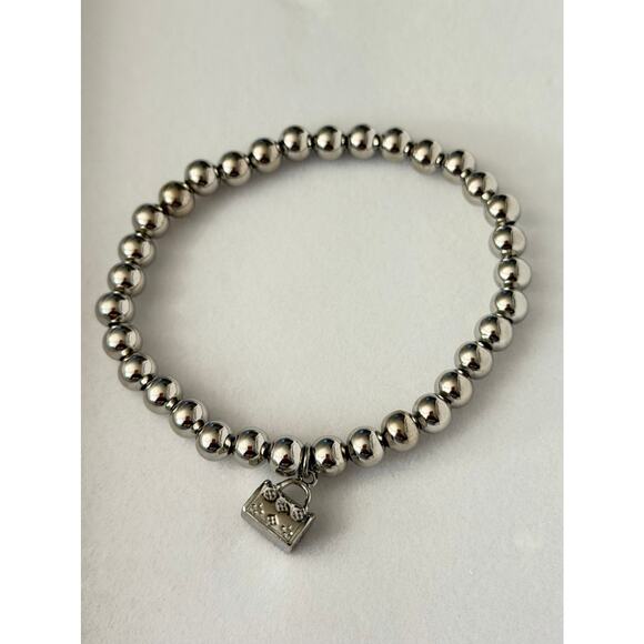 Unbranded Jewelry - Bracelet 6MM Beads stainless steel not fade stretchy bracelet